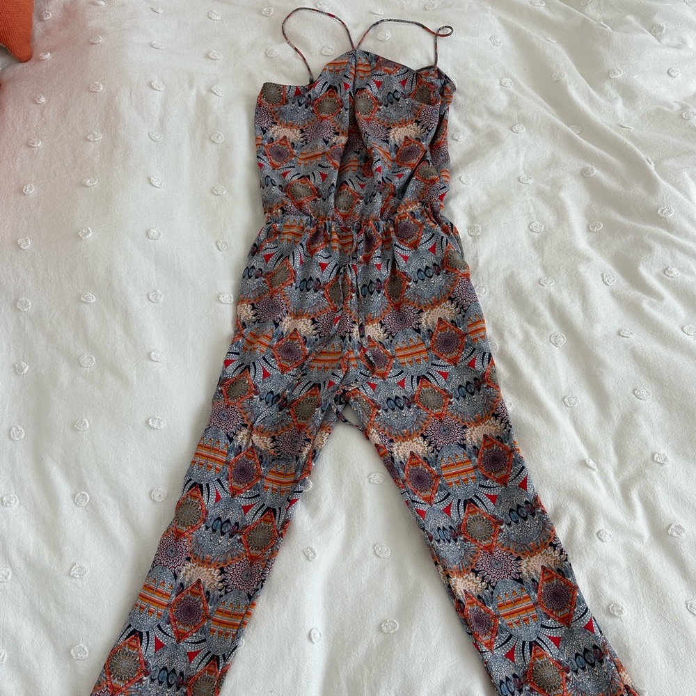 Zara printed jumpsuit